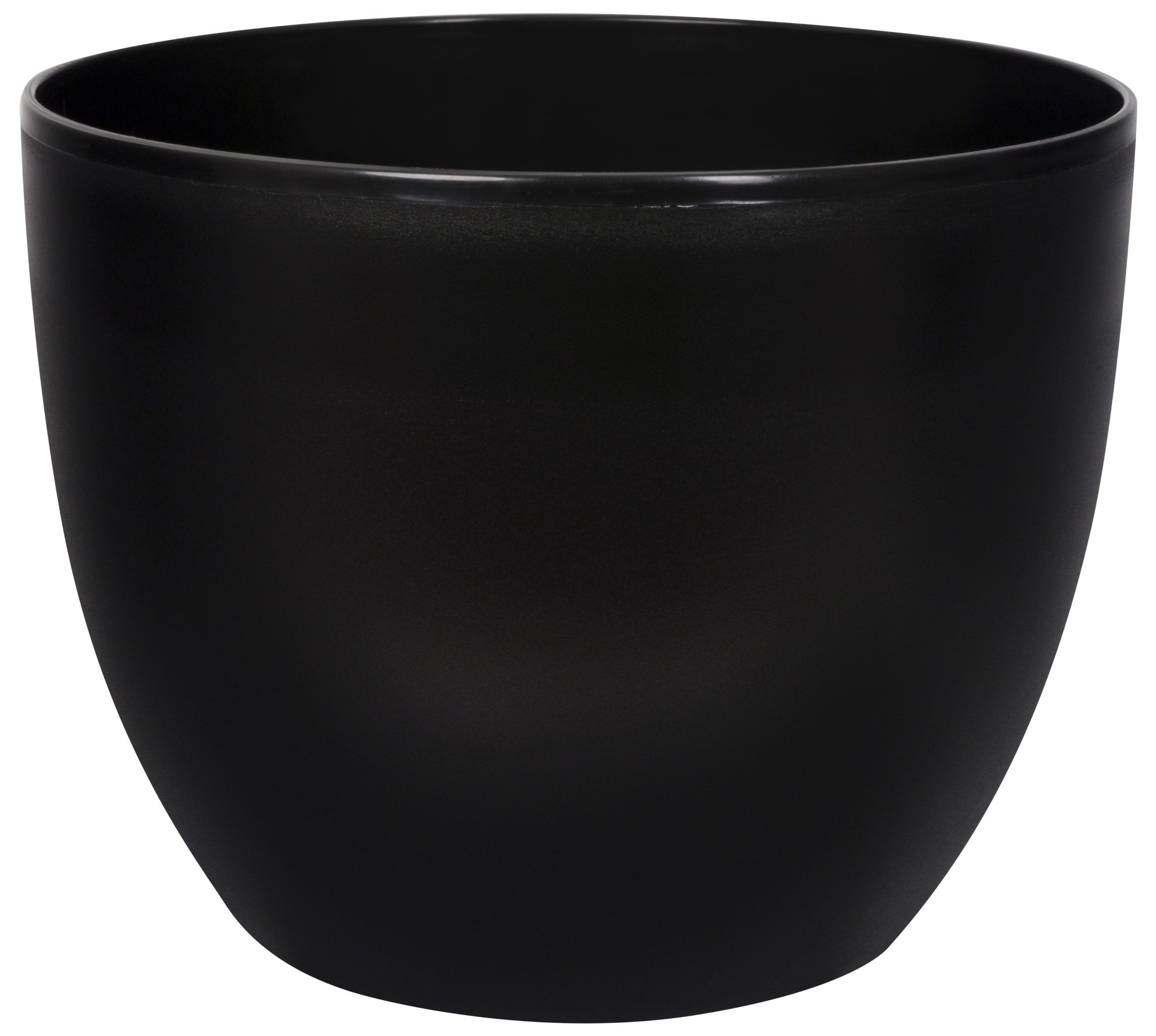 Macetero siena color negro 30 cm.