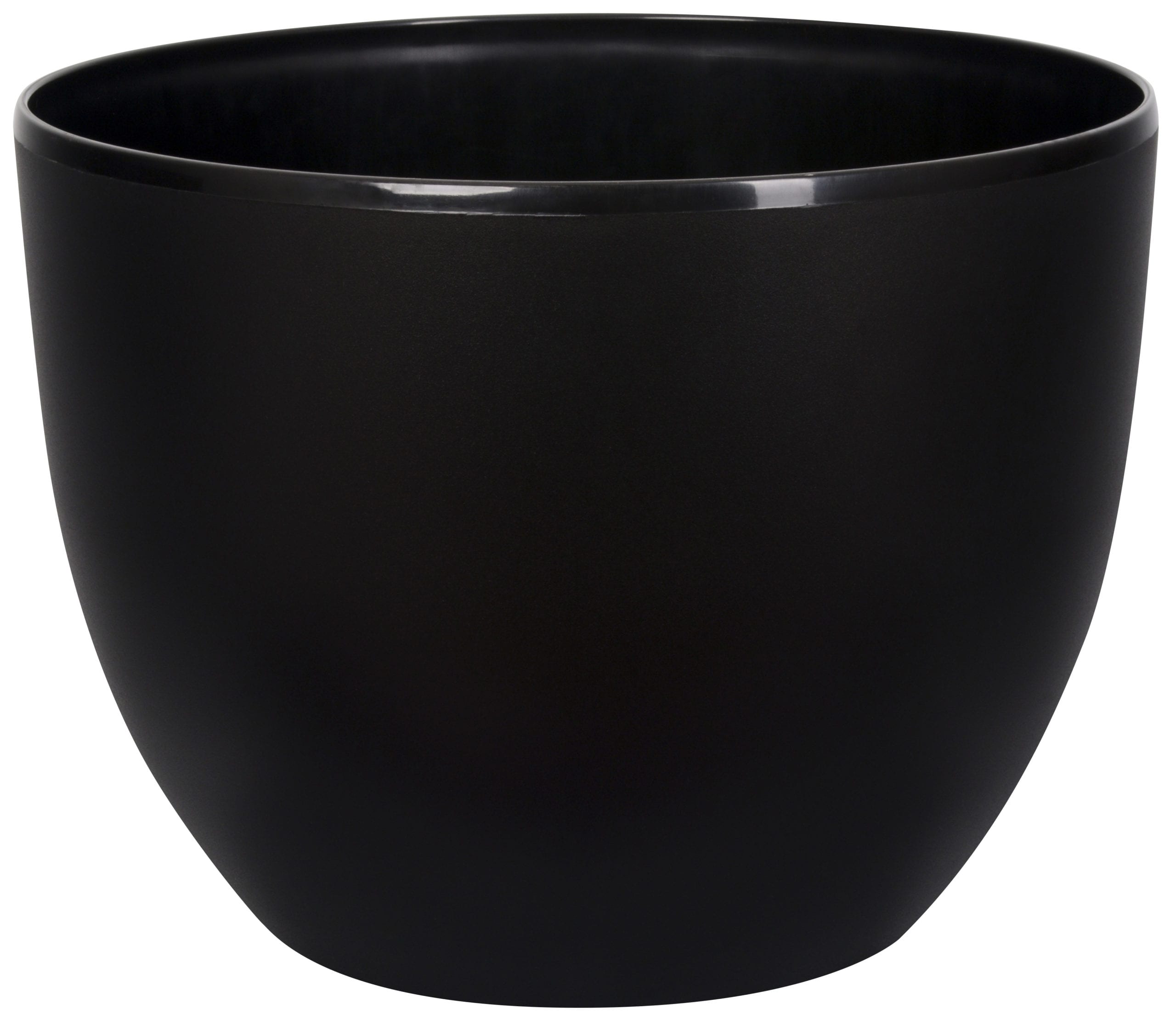 Macetero siena color negro 40 cm.