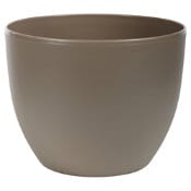 Macetero siena color taupe 30 cm.