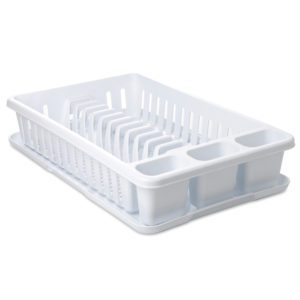 Seca Platos Con Bandeja Blanco